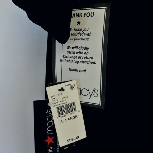 BCX Macy's Little Black Open Back Dress, EXTRA LARGE - Picture 4 of 4